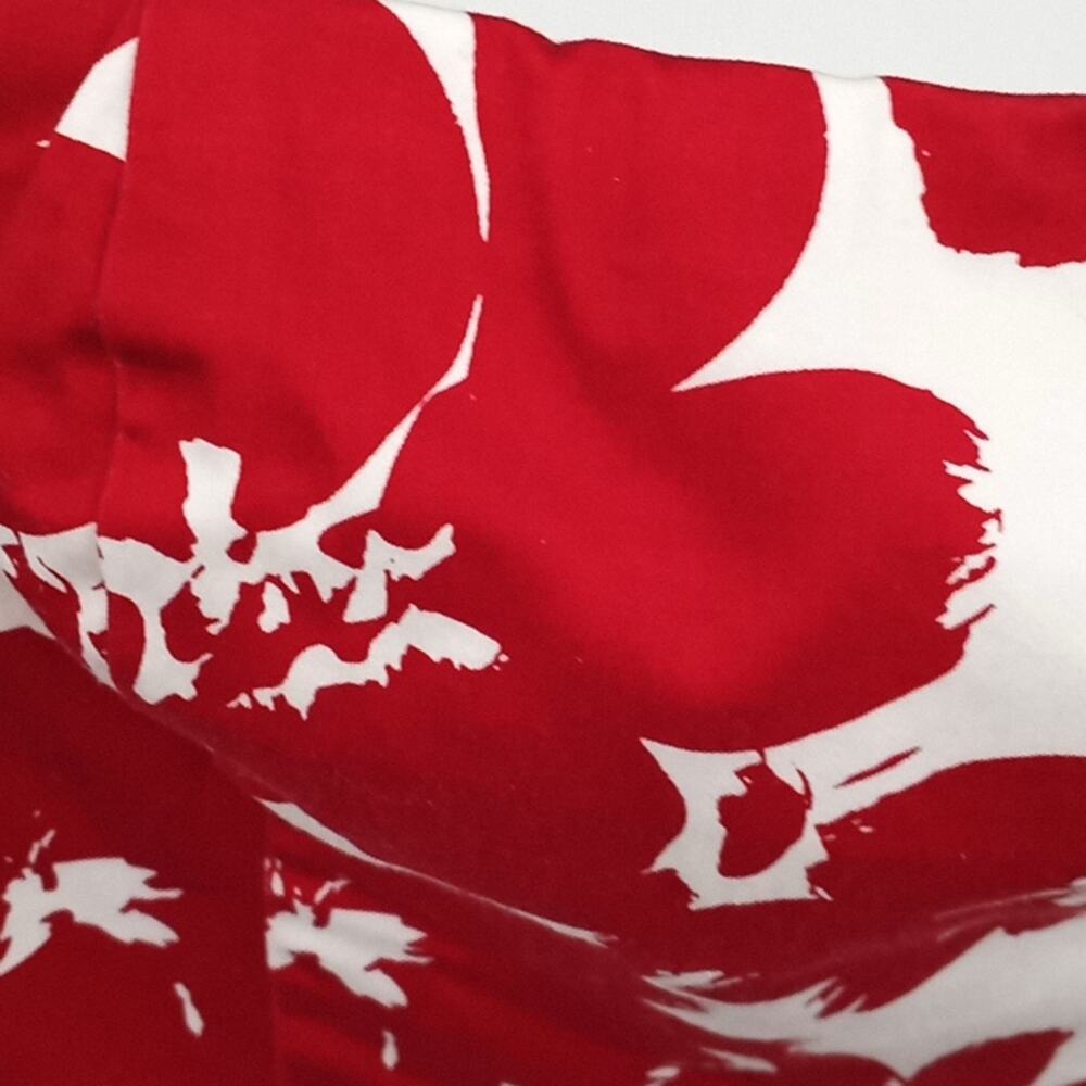 love,,,ady  Women & Junior Red & White Floral Strapless Dress Size Small - Picture 8 of 13